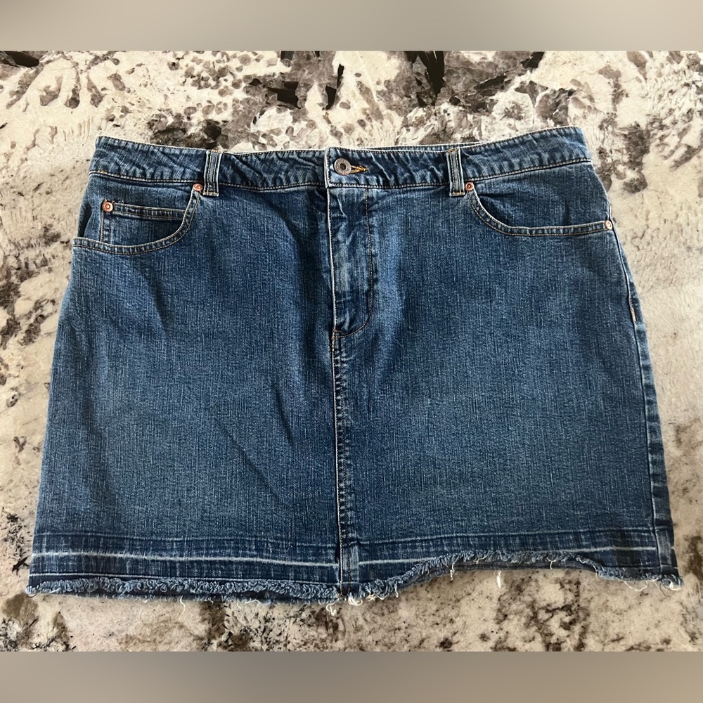 VTG Old Navy Stretch Denim Blue Women's Skirt
